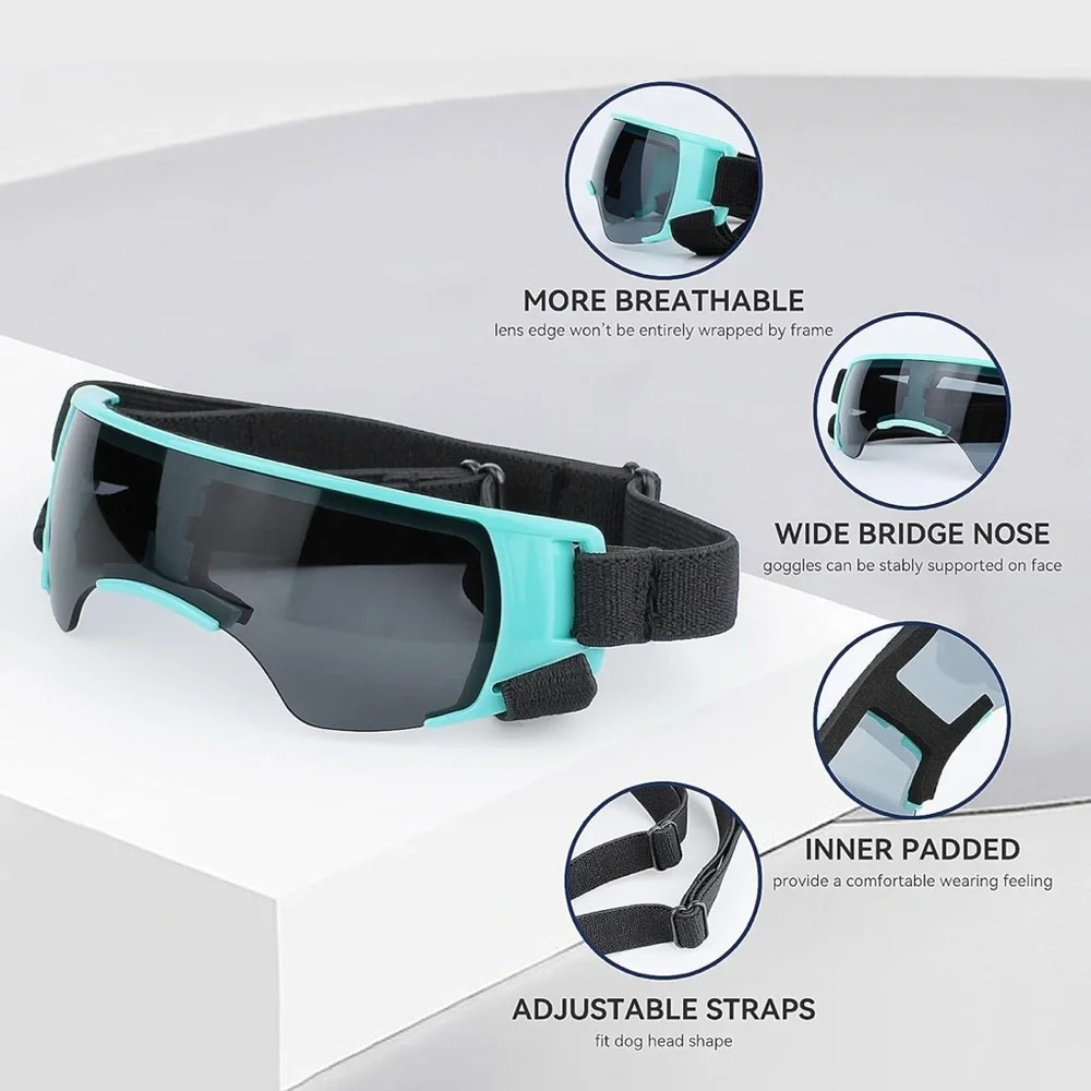 Small Dog Hat and Goggles Set Adjustable Sun Hat UV Protection Puppy Sunglasses - Picture 8 of 11